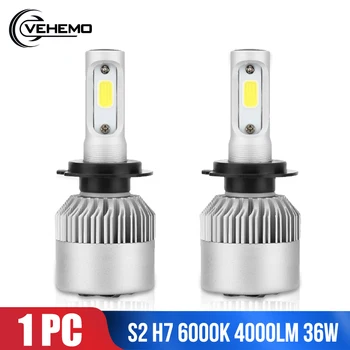 

H7 Car Light LED Headlight 6000K Front Lamp Lighting para Universal white light Safety 4000LM Automotivo Automobile