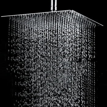 

Stainless Steel Ultra-thin High Pressure Shower Head Top Over Head Water Saving Bathroom Shower Sprayer Rainfall shower heads