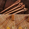 1PC Chinese Retro Style Peach Wood Carved Hairpin Handmade Hollow Out Hair Stick Hairpin Hair Styling Tools Hair Accessories ► Photo 3/6