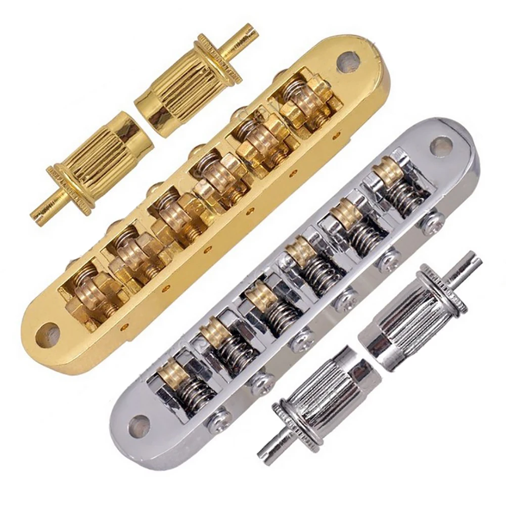 Цинковый сплав 6 ролик струны седло гитары МОСТ задником Наборы для LP