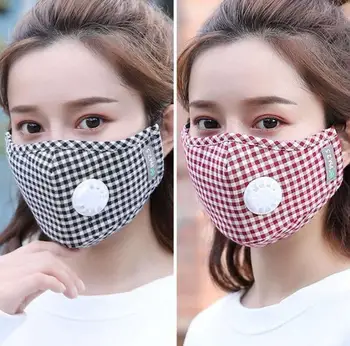 

PM2.5 Mouth Mask Anti Pollution Breathable Valve Masks Activated Carbon Filter Insert Can Be Washed Reusable Masks for Adult