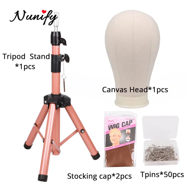 Wig Stand Canvas Head For Women Make Maniquin Training Make Wigs