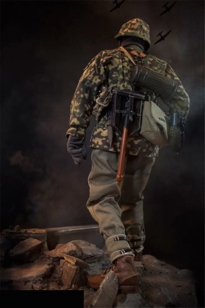 Полный набор игрушек D80125 1/6th WWII German танковая дивизия MG34 наводчик фигурка солдата коллекция