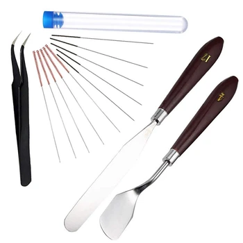 

13Pcs 3D Printer Nozzle Cleaning Tool Kit 0.4Mm 0.35Mm Needles Removal Tool Enhanced Version with Tweezers for 3D Printer