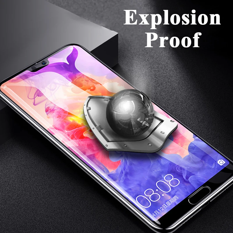 Полное покрытие экрана кристальная защита для Huawei P20 pro Lite камера Защитное стекло