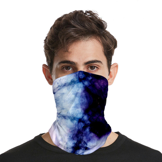 stars color seamless headscarves for men and women with ice silk sunscreen bib mask multi-functional sports magic headscarve