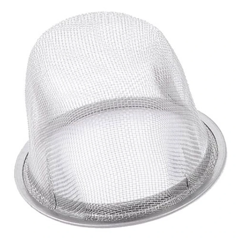 5 Pcs Tea Strainer: 3 Pcs Stainless Steel Mesh Brewing Unit Tea Leaves Strainer 70 Mm Diameter& 2 Pcs 60Mm Diameter Mesh Round