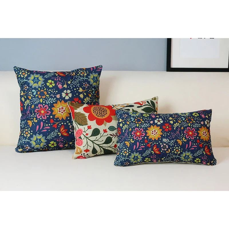 * Floral • Claus Pillow Case Cushions Cover Home Sofa Bedroom Decors 