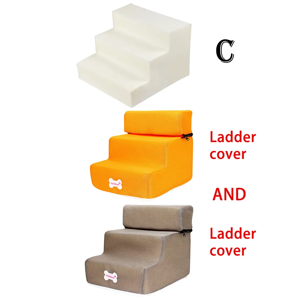 Новые 3 шага сетка Для домашних животных, нескользящая подошва из Лестницы и лестницей крышка Комбинации собака двери двeрь Для Кошки собака лес - Цвет: C