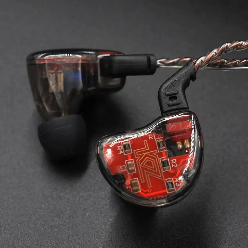 Плотным верхним ворсом KZ ZS10 вкладыши монитор гибридный 4 уравновешенного якоря и 1 динамическим драйвером наушников со съемным 2 контактный кабель S1