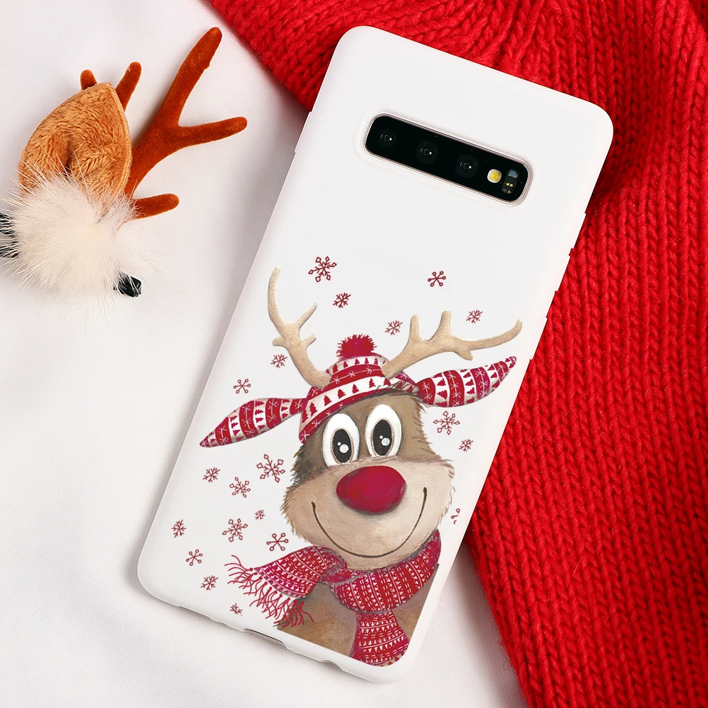 sdbdylu Веселый Рождественский олень мягкие чехлы из ТПУ для samsung Galaxy A30 A50 A10 A40 A70 A60 S10 S9 S8 A6 плюс A7 A8 A9 S7 S6 Edge чехол - Color: sdbdylu