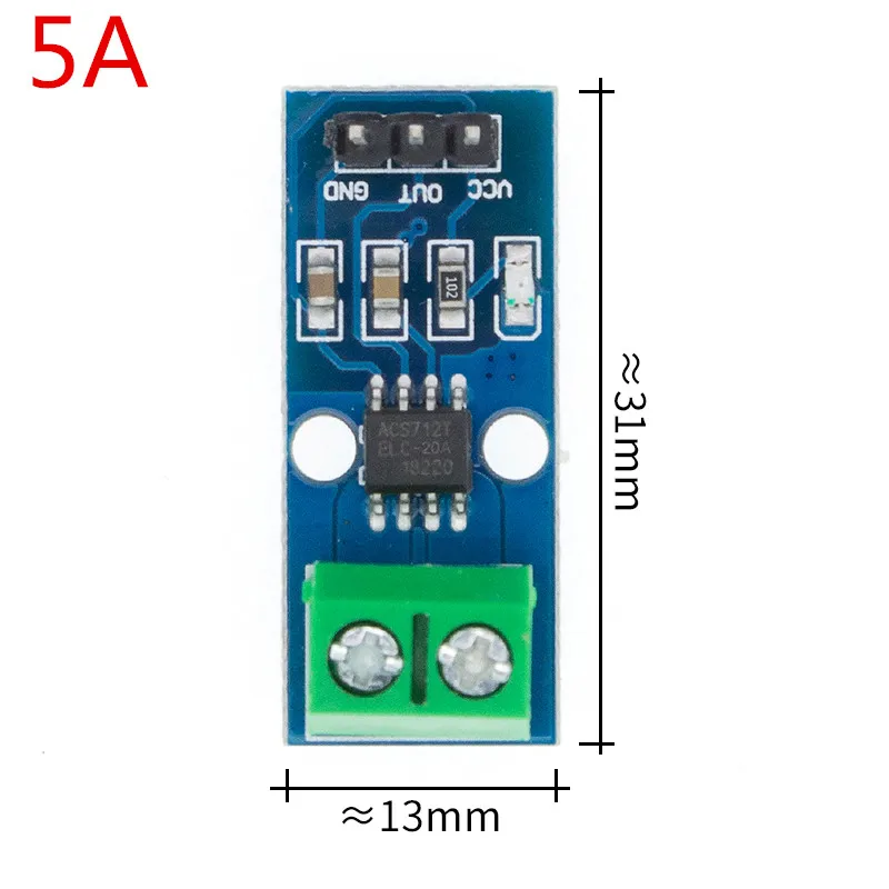 10 шт в упаковке, новая ACS712 ток Сенсор модуль 5A 20A 30A ACS712 модуль ACS712-5A ACS712-20A ACS712-30A - Цвет: 5A