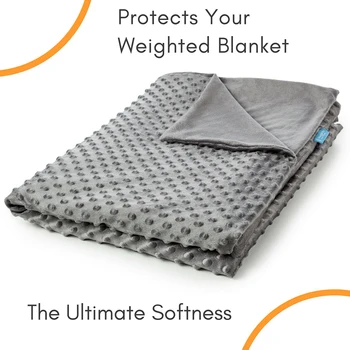 

Weighted Blanket 100% Cotton Bubble Velvet Gravity Blanket Quilt Cover Decompression Sleep Aid Pressure for Children, Toddlers