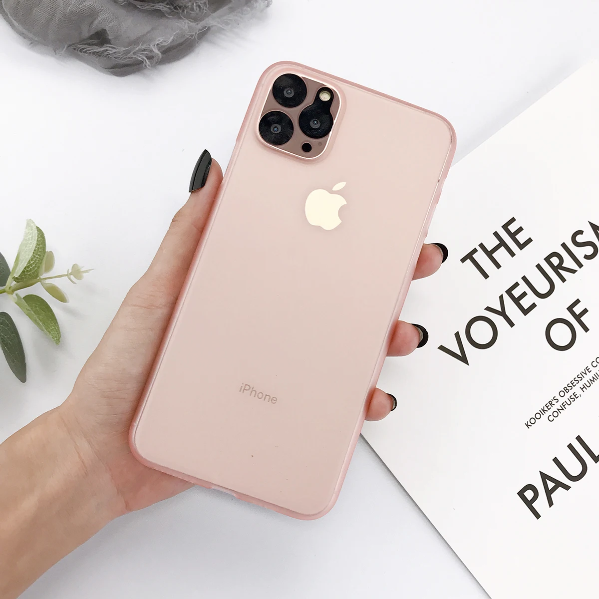 Lovebay ультра тонкий чехол для телефона для iPhone11 Pro XS XR X Max карамельный цвет матовый жесткий чехол PC Fundas для iPhone 6 6s 7 8Plus простой чехол - Цвет: Rose Gold