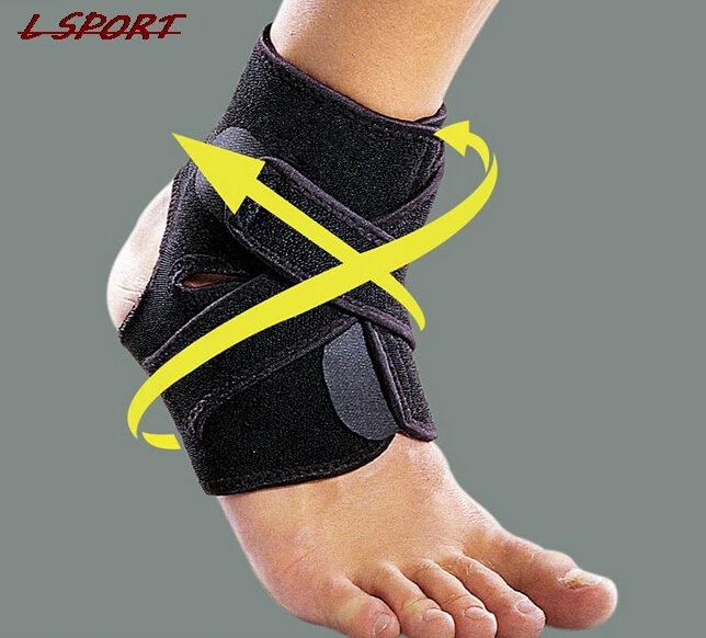 1pc Adjustable Ankle Support Pad Protection Elastic Bandage Ankle Brace Guard Sprains Injury Wrap Heel Pad for Basketball