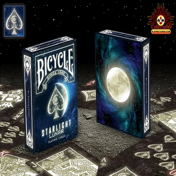 1 колода велосипед Starlight стрельба звезда игральные карты волшебный карточный покер для сценического искусства Волшебные трюки для профессионального волшебника - Цвет: Lunar