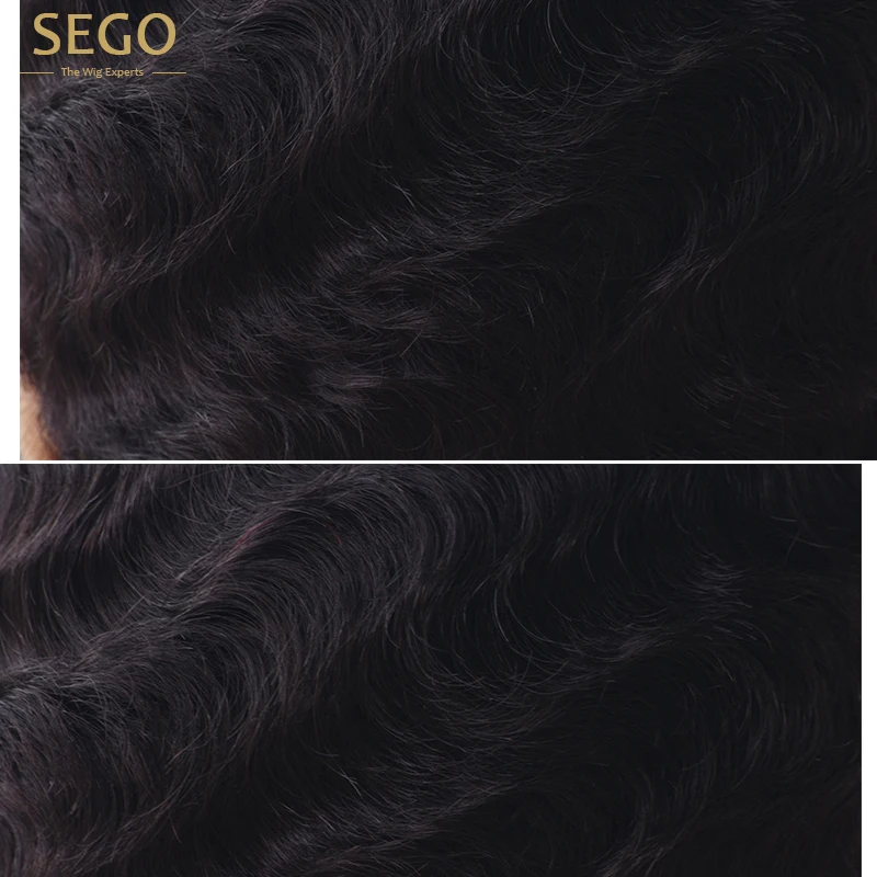 SEGO короткий парик человеческих волос 130% Плотность для черных женщин remy