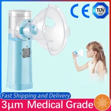 Mini nébuliseur portable de 3 μm de qualité médicale, nébuliseur ultrasonique, pour les enfants et les adultes, pour l'asthme