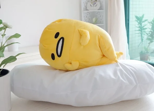 A Новинка Gudetama Lazy Egg Jun яичный желток Мячи 40 см Большой братец кукла ленивая подушка мягкая плюшевая игрушка для детей рождественские подарки - Цвет: A