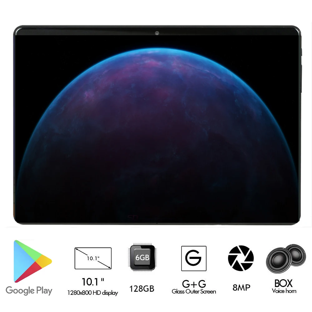 

Global ROM 6GB 128GB Android 9.0 Tablet 10" Big Screen 8.0MP Dual Camera WIFI GSM/WCDMA/LTE 4G Mobile Phone Tablet PC + Gifts