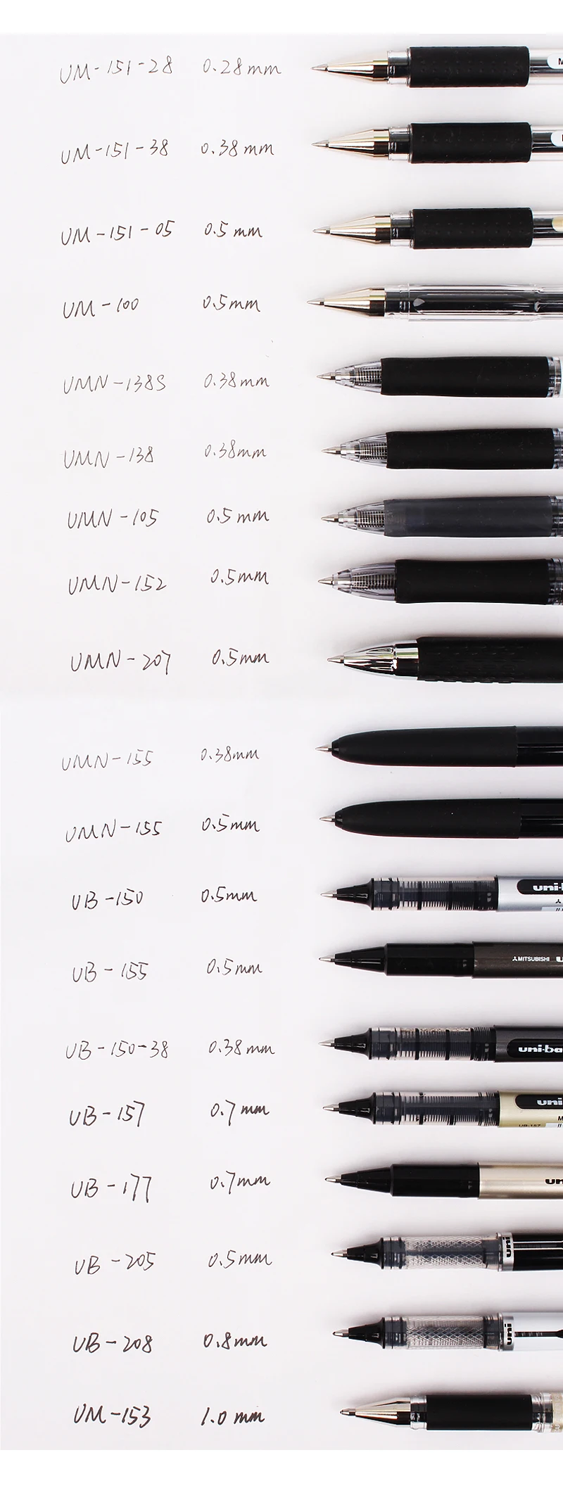 157 0.35 moda escritório, canetas de assinatura criativas, 0.5 0.8 mm