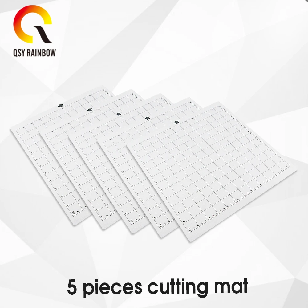 

New Replacement Cutting Mat With Transparent Pad And Measuring Grid 30.5 X 30.5cm Silhouetcky Plotter Tool 5pcs
