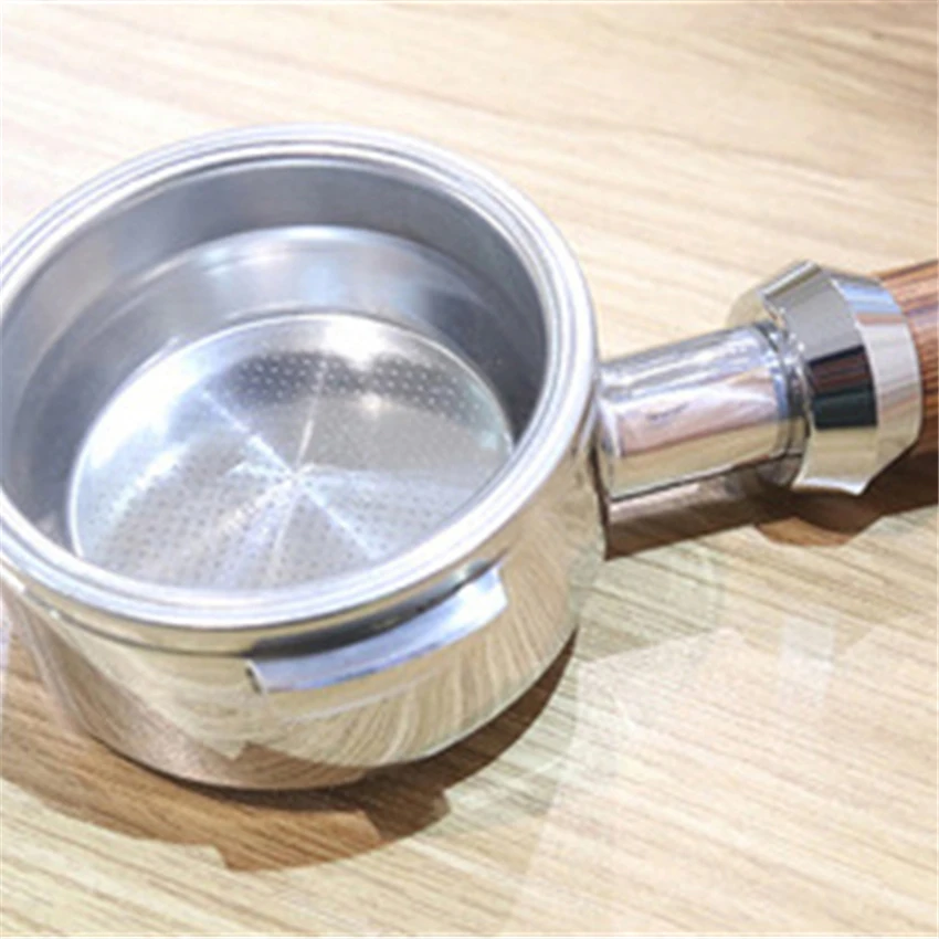  Welhome Solid wood coffee machine handle bottomless semi-automatic coffee machine handle modificati