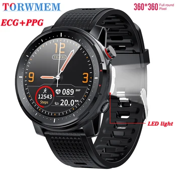 

L15 Smart Watch 1.3 inch Full-fit Round Sport Retina Display Bluetooth Music Camera Control With LED Flashlight For Xiaomi