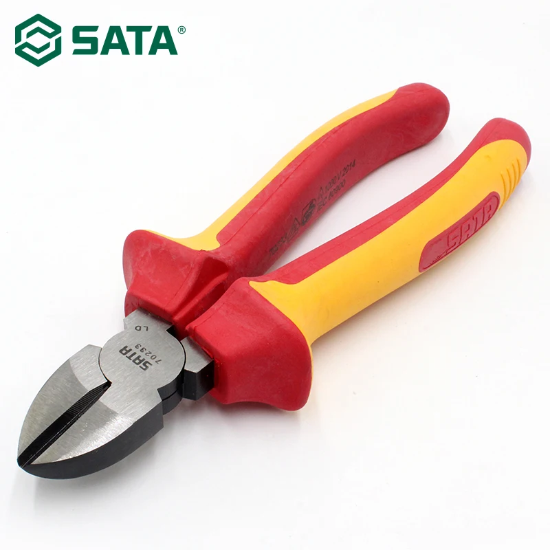 SATA VDE Изолированные Электрические плоскогубцы устойчивые к давлению