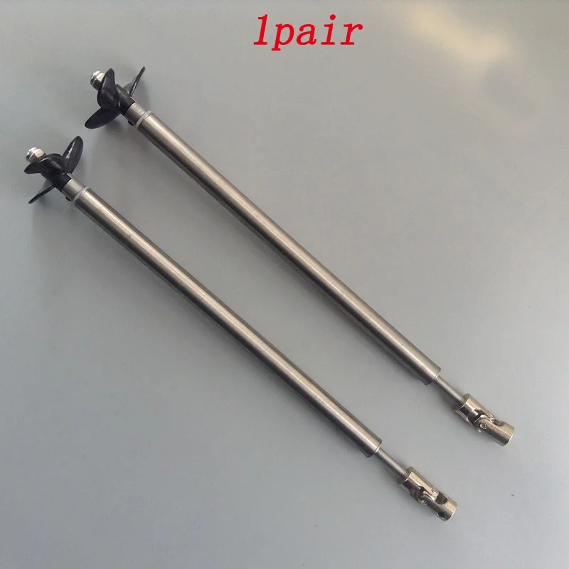 

RC Boat 4mm Stainless Steel Drive Shaft Propeller Kit Universal Joint Hard Transmission Axle Shafts Sleeve 36mm 3-blade Prop