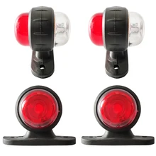 

2022 new 4PCS 12v-24v Universal Truck Trailer Tail Light Side Marker Indicators Light Lamp Small Lights Edge Lights Signal