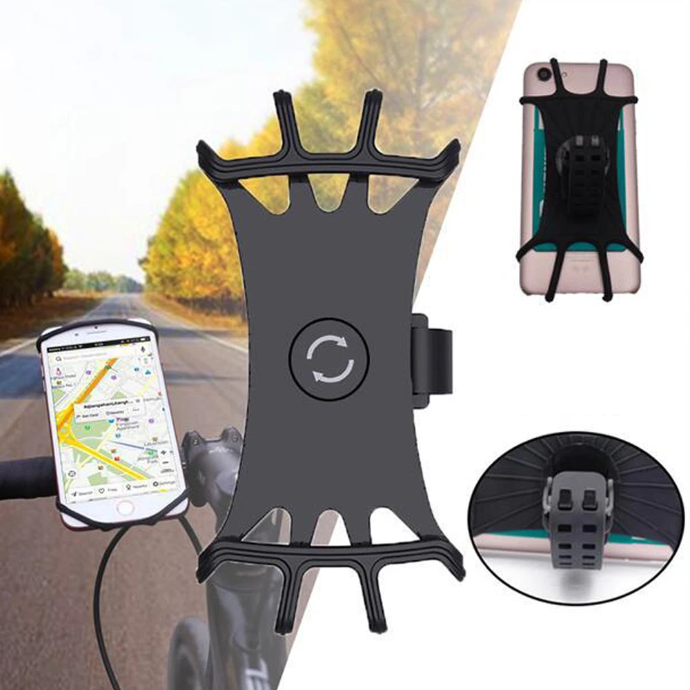 

Express Free Shipping 40 PCS/lot Black Convenient Bicycle Mobile phone Holder GPS Navigation Bicycle Motorcycle Accessories