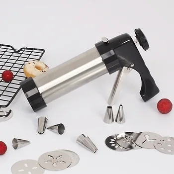

Household stainless steel flower gun cookie machine cookie extruder butter flower squeezer