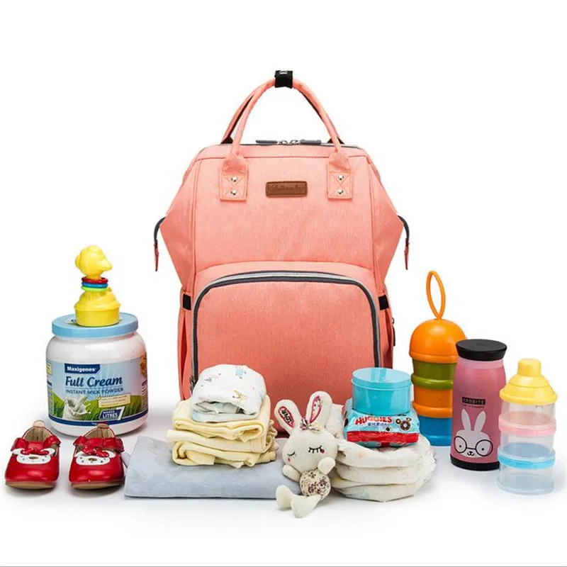 

USB Interface Diaper Bag Maternity Nappy Bag For Baby Stroller Bag Large Capacity Nursing Backpack for Travel Wet Bag