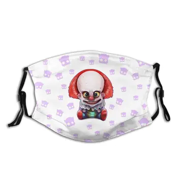 

Clown Terror Mouth Face Mask Monster Baby Smiley Clown Facial Mask Adult Funny with 2 Filters Fashion Mask