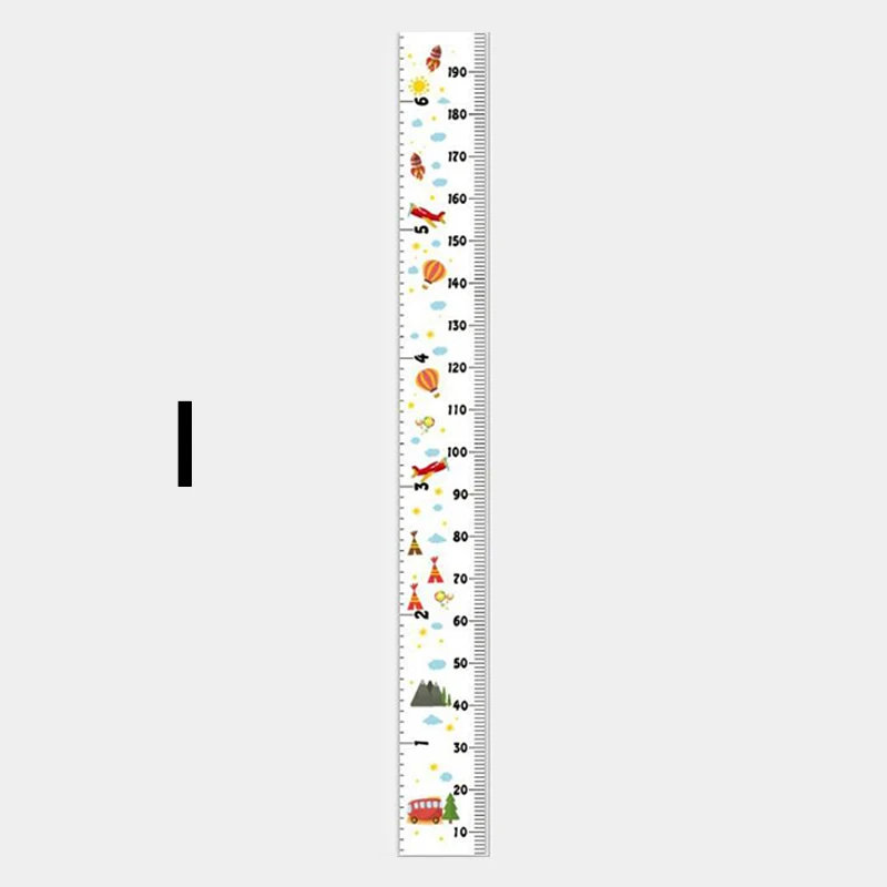 Детская настенная измерительная линейка высоты водонепроницаемый холст ткань мультфильм Ростомер детская комната наклейки на стену плакат - Цвет: I
