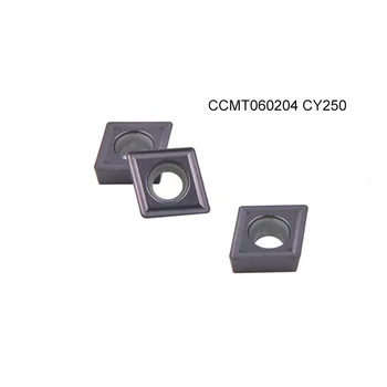 

10pcs CCMT060204 CY250 High Quality Carbide Inserts Lathe Turning Tool Blade Cutter Plate for Metal