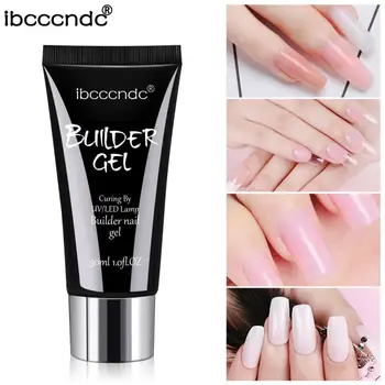 

6 Colors Paper-free Extension Gel Quick-drying Natural Painless Nail Art Transparent Solid Extension Primer Nail Art UV Gel TSLM