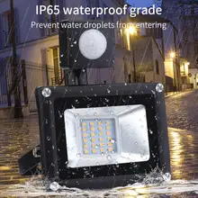 4th поколения светодиодный 20 Вт светодиодные прожекторы теплый белый с Индукционным 2835 Ламповые бусины Водонепроницаемый IP65 220V прожектор напольный настенный светильник