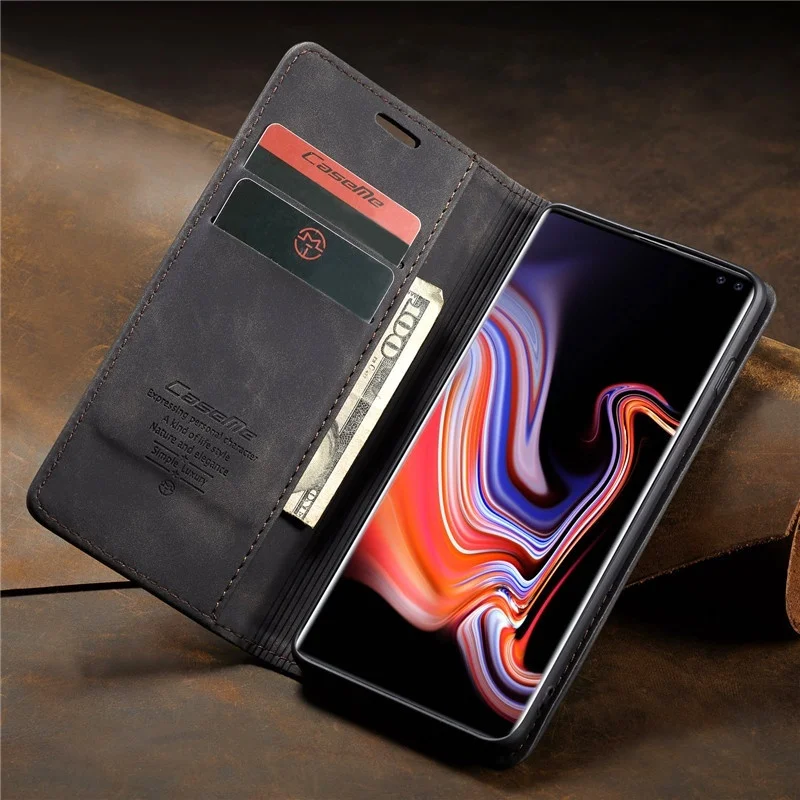 Ретро Флип кожаный чехол для samsung Galaxy S10 S10e S9 S8 Plus S7 Edge/A20/A30/A40/A50/A70 Чехол-бумажник для iPhone 11 Pro XS Max