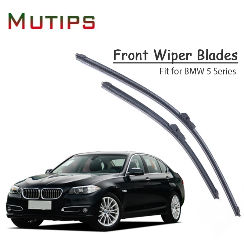 1set Rubber Car Front Wiper Blade Kit For Bmw 5 Series G30 E60 F10 F11