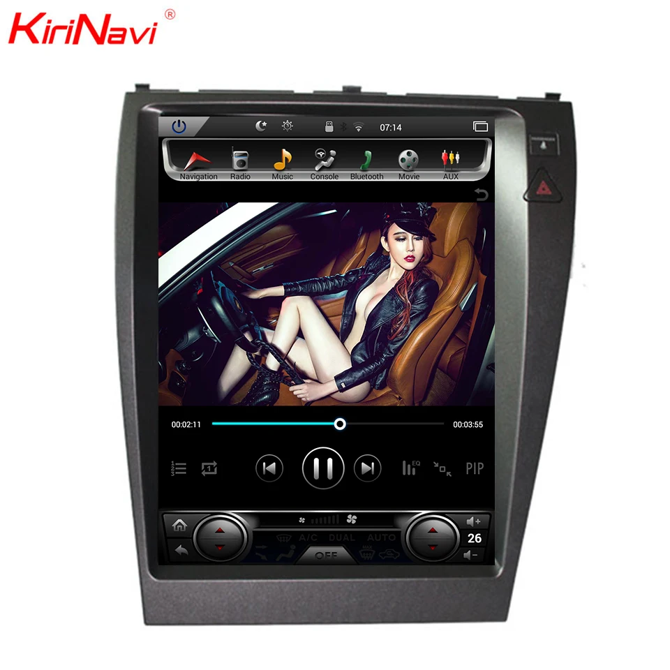 KiriNavi 12,1 ''1 Din Android 8,1 автомобильный Радио gps навигация для Lexus ES ES240 ES350 автомобильный Dvd мультимедийный плеер 2006-2012 wifi 4g