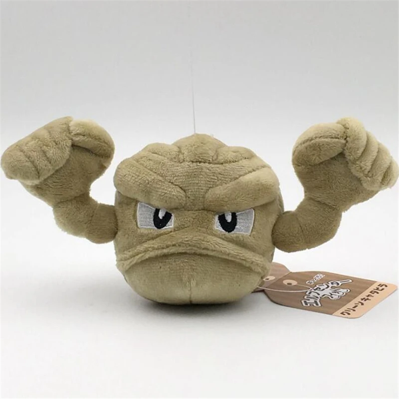 10 шт./лот Аниме Пикачу 18 см Geodude плюшевые куклы мягкие лучшие подарочные мягкие игрушки для детей/студентов