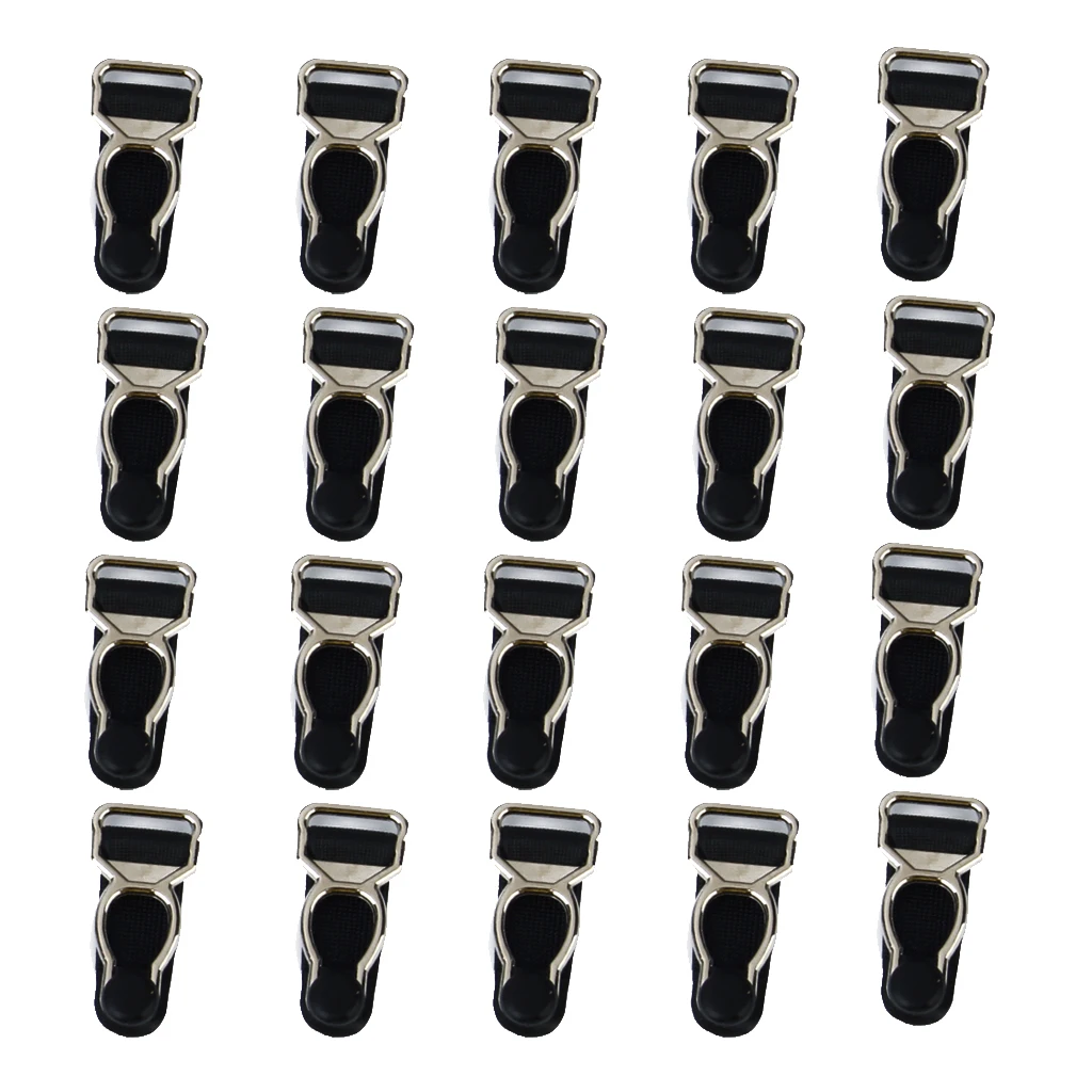 20x Corset Leg Garter Belt Clip Hooks Suspender Ends Hosiery Stocking Grips