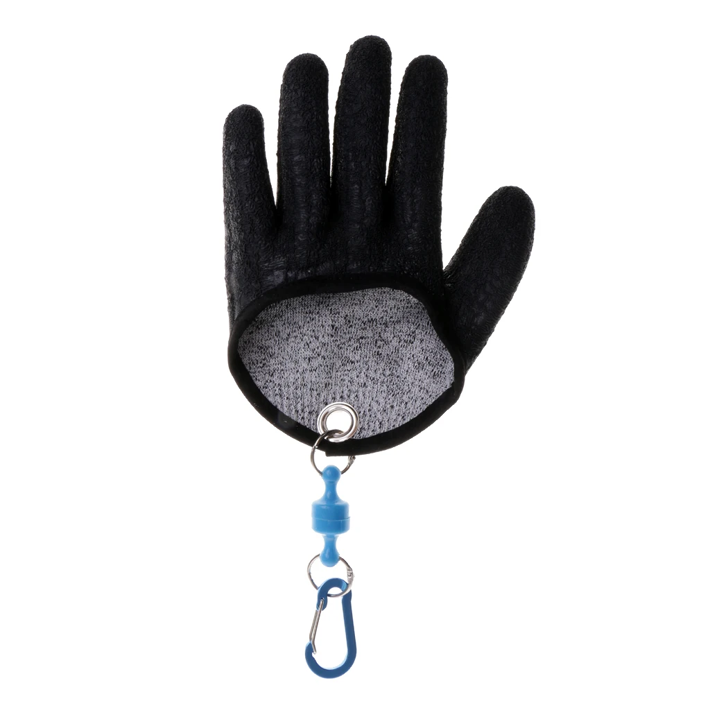 Durable Fishing Hunting Gloves Cut&Puncture Resistant Material with Magnet Release Left/Right Hand Fishing Gear