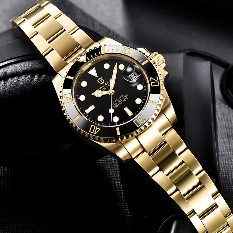 PAGANI DESIGN 40MM Men's Automatic Watch Luxury Sapphire Glass Mechanical Watch Stainless Steel Fashion Sports Waterproof Watch