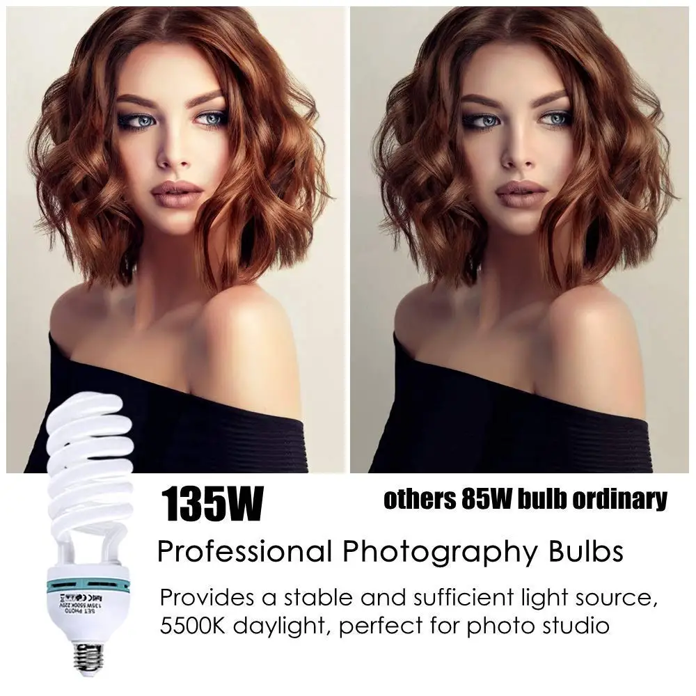 Профессиональный софтбокс, непрерывный светильник ing Kit 50x70 см, набор для фотостудии, светильник, лампы, 2 шт, 5500 K, фотография, E27 разъем