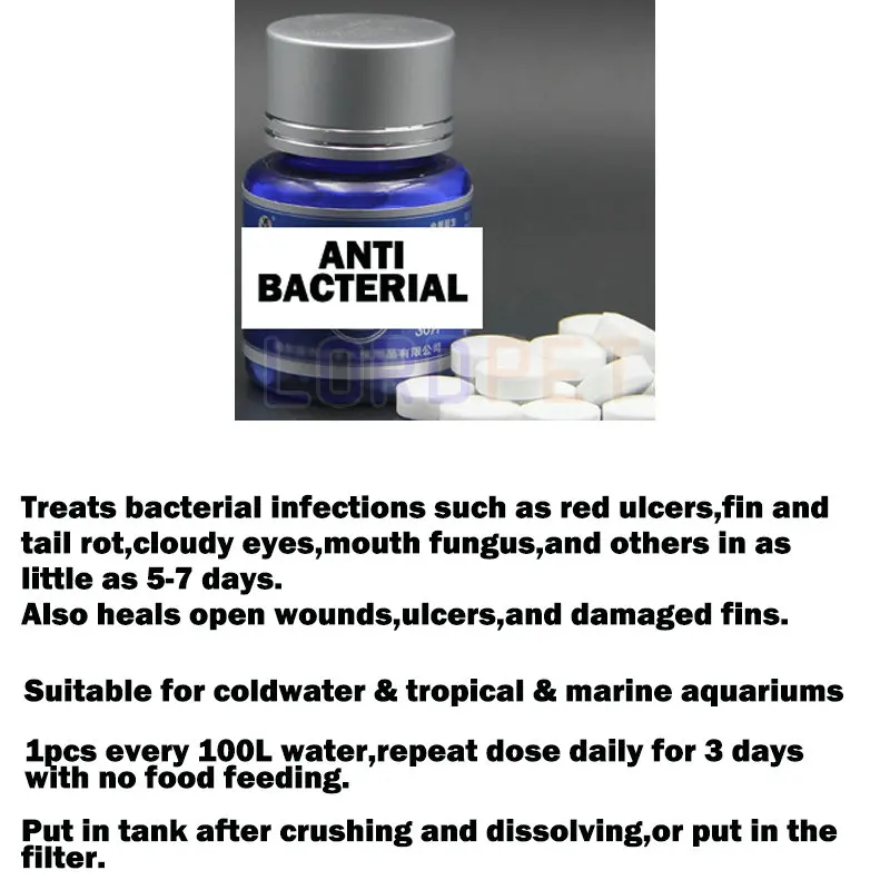 30 шт., очиститель аквариума для рыб, лекарство для аквариума, лекарство широкого спектра, обычные лекарственные препараты, базовые медицинские таблетки, белое пятно
