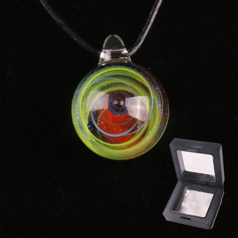 S6 necklace Ожерелье ко Дню Святого Валентина, туманность, космическая, ручная работа, Галактическое стекло, кулон с веревкой, рождественский подарок, счастливые мужчины, женщины, пара ювелирных изделий - Цвет: S6 necklace
