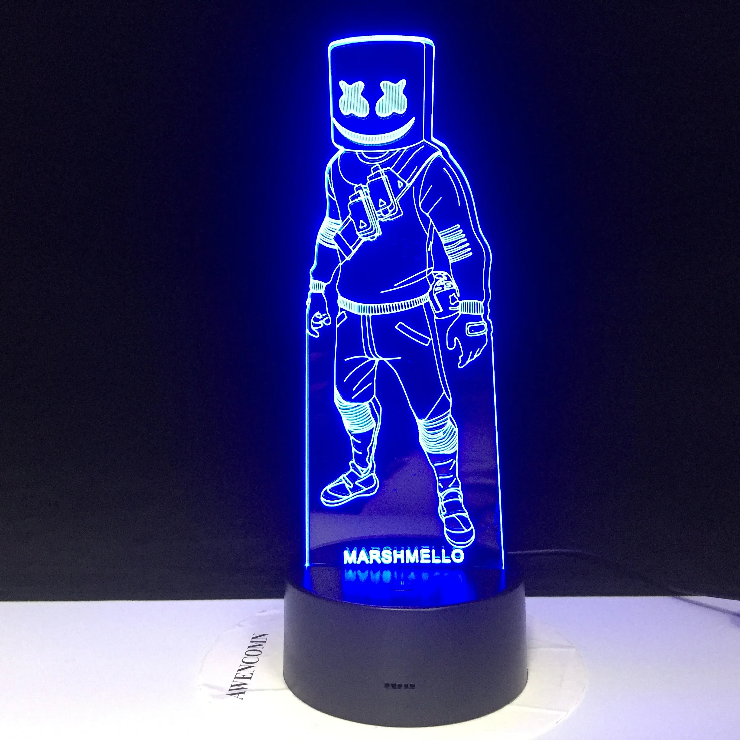 Marshmello Chris Comstock Doctom фигурка DJ Star 3D Led Новинка Ночной светильник детский домашний Декор Детский праздничный подарок дропшиппинг